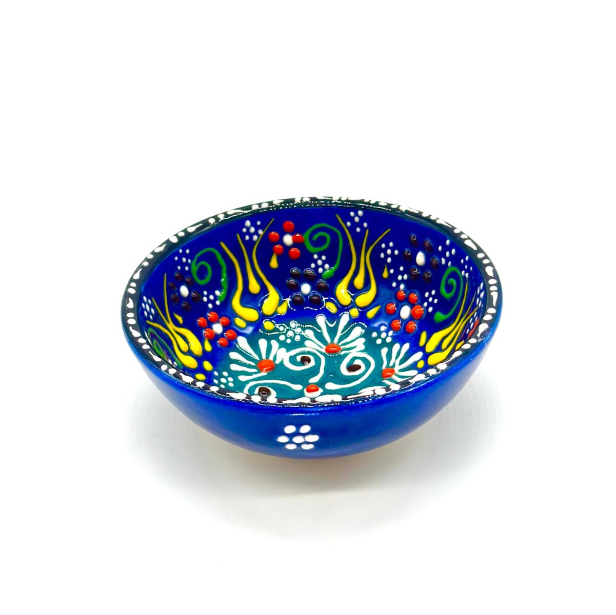 Bowl de cerámica pintado 12 cm - Azul 