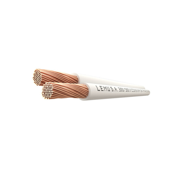Cable gemelo flexible de 2x0.75 mm, blanco L95906F