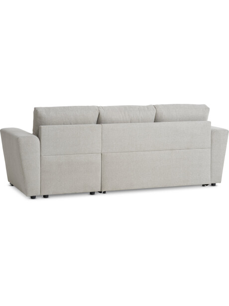 Sofá cama VEJLBY chaise longue tela arena Sofá cama VEJLBY chaise longue tela arena