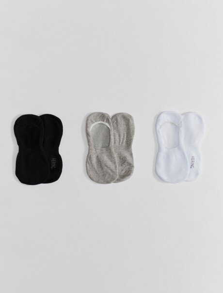 KIT CON 3 PARES DE MEDIAS TIPO SOQUETES UNISSEX KIT CON 3 PARES CALCETINES UNISEX