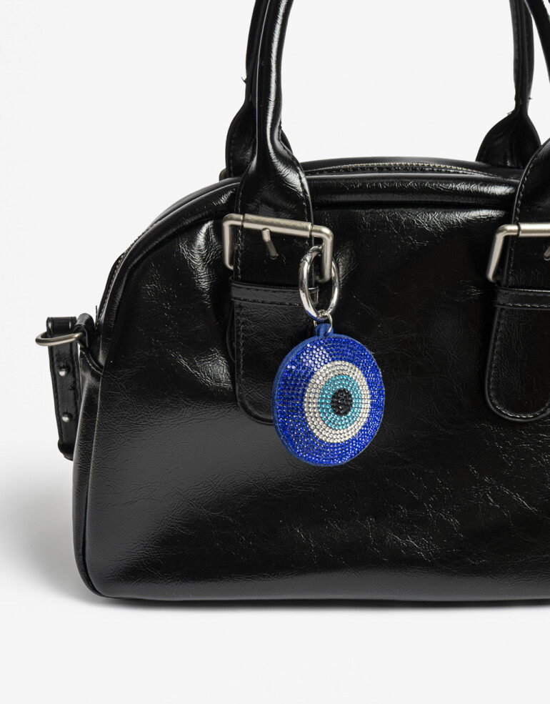 Llavero Strass Llavero Y Charm Ojo Turco De Strass - Combinacion Bicolor