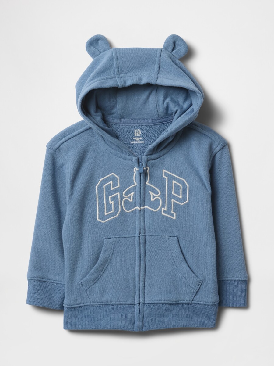 Canguro Logo Gap Sin Felpa Bebé - Soft Cornflower 452 