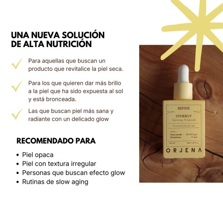 Sérum Orjena Refine Synergy Glowing Ampoule 30ml Sérum Orjena Refine Synergy Glowing Ampoule 30ml
