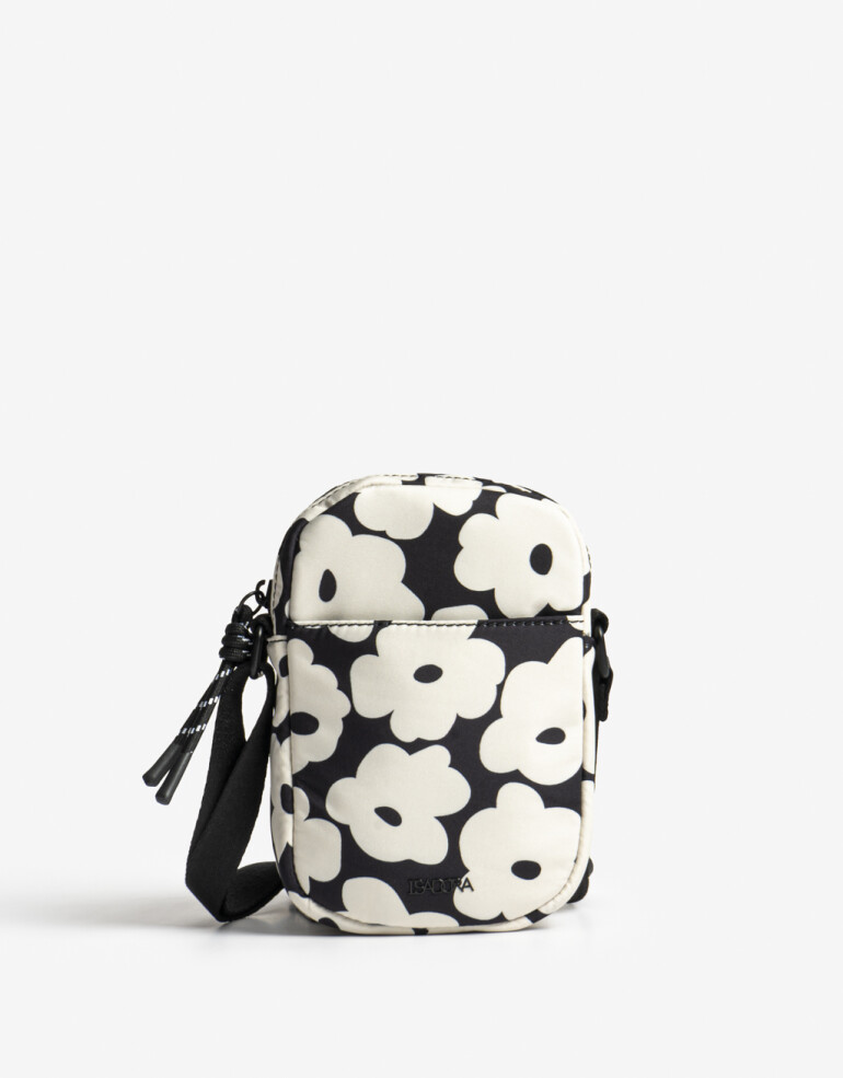Complemento Marroquinería Nylon Pouch En Material Estampado - Estampado Flores