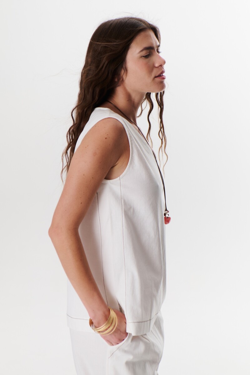 TOP LINO STRECH BLANCO