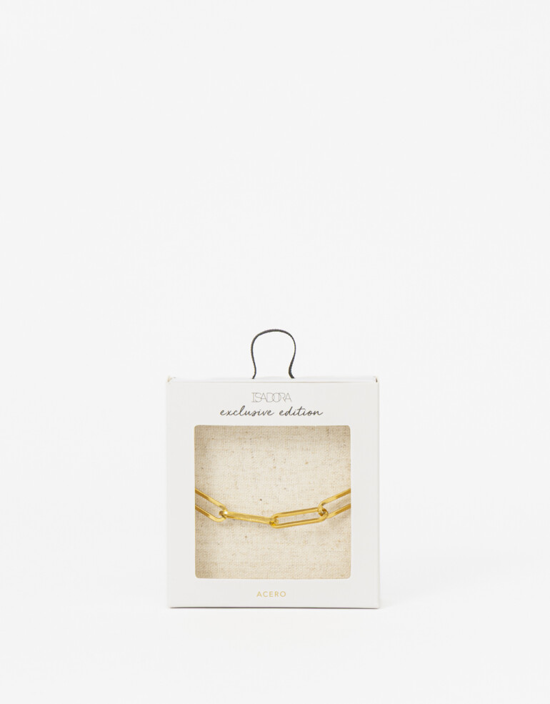 Pulseras Flexibles Metal Pulsera Flexible Acero - Dorado