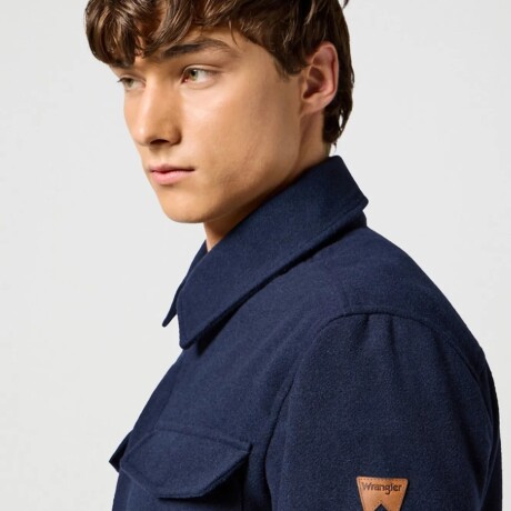 Campera Wrangler de Hombre - WOOL JACKET - 112357212DARKNAVY ELD