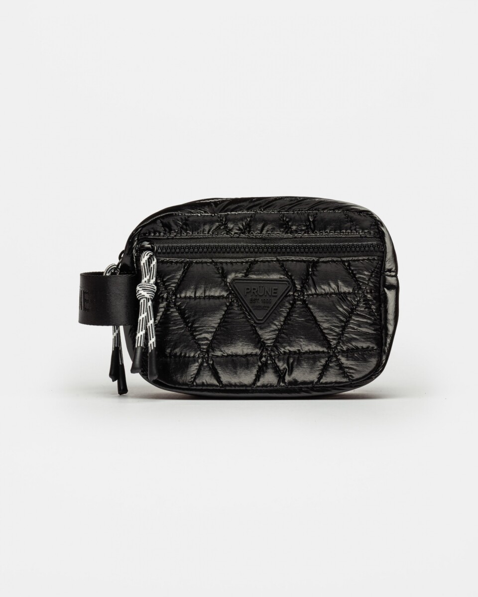 Porta Cosmeticos Motion En Nylon Matelaseado - Negro 