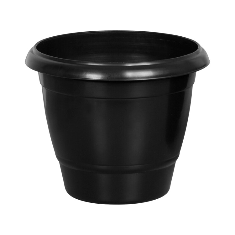 MACETA REDONDA GRANDE 44 LITROS NEGRO