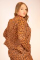 Blazer print Camel