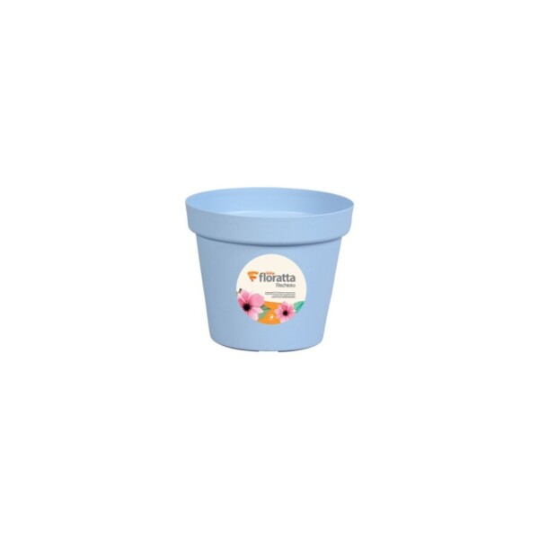 MACETA REDONDA FLORATTA 30 LITROS CELESTE REF 8503 AZC CELESTE
