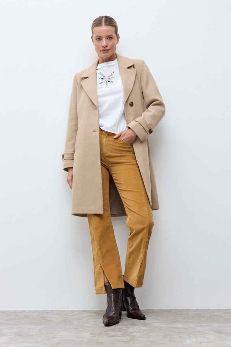 Pantalón Donna de pana - ocre 