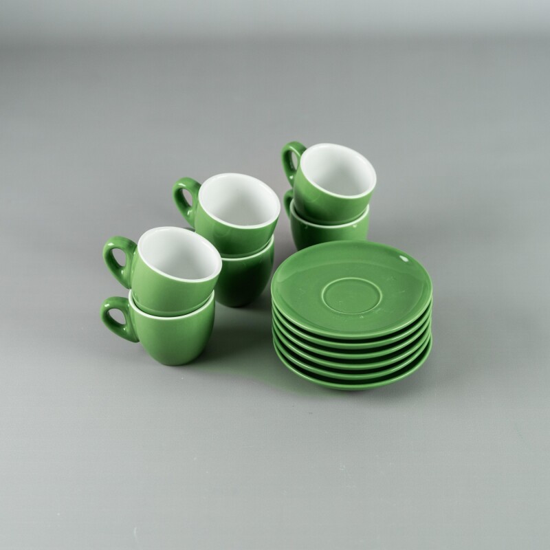 Taza de Café 90ml c/ Plato 11,5 cm Verde Choosing Taza de Café 90ml c/ Plato 11,5 cm Verde Choosing