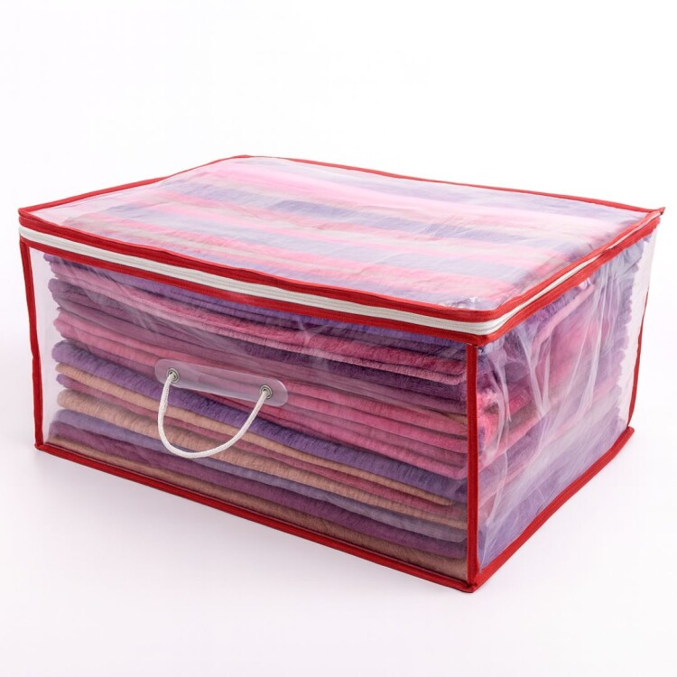 BOLSA GUARDA ROPA TRANSPARENTE 70X55X28CM BOLSA GUARDA ROPA TRANSPARENTE 70X55X28CM
