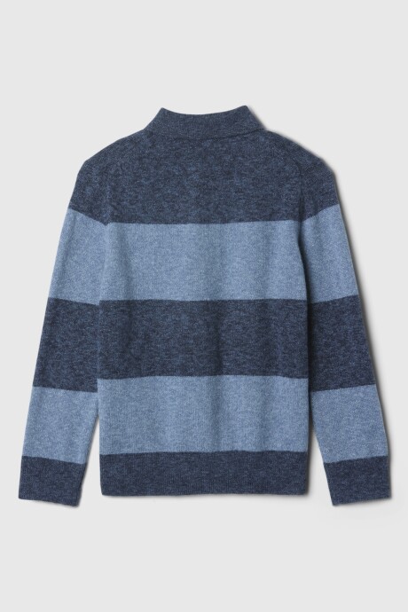 Buzo Polo Toddler Niño Blue Stripe