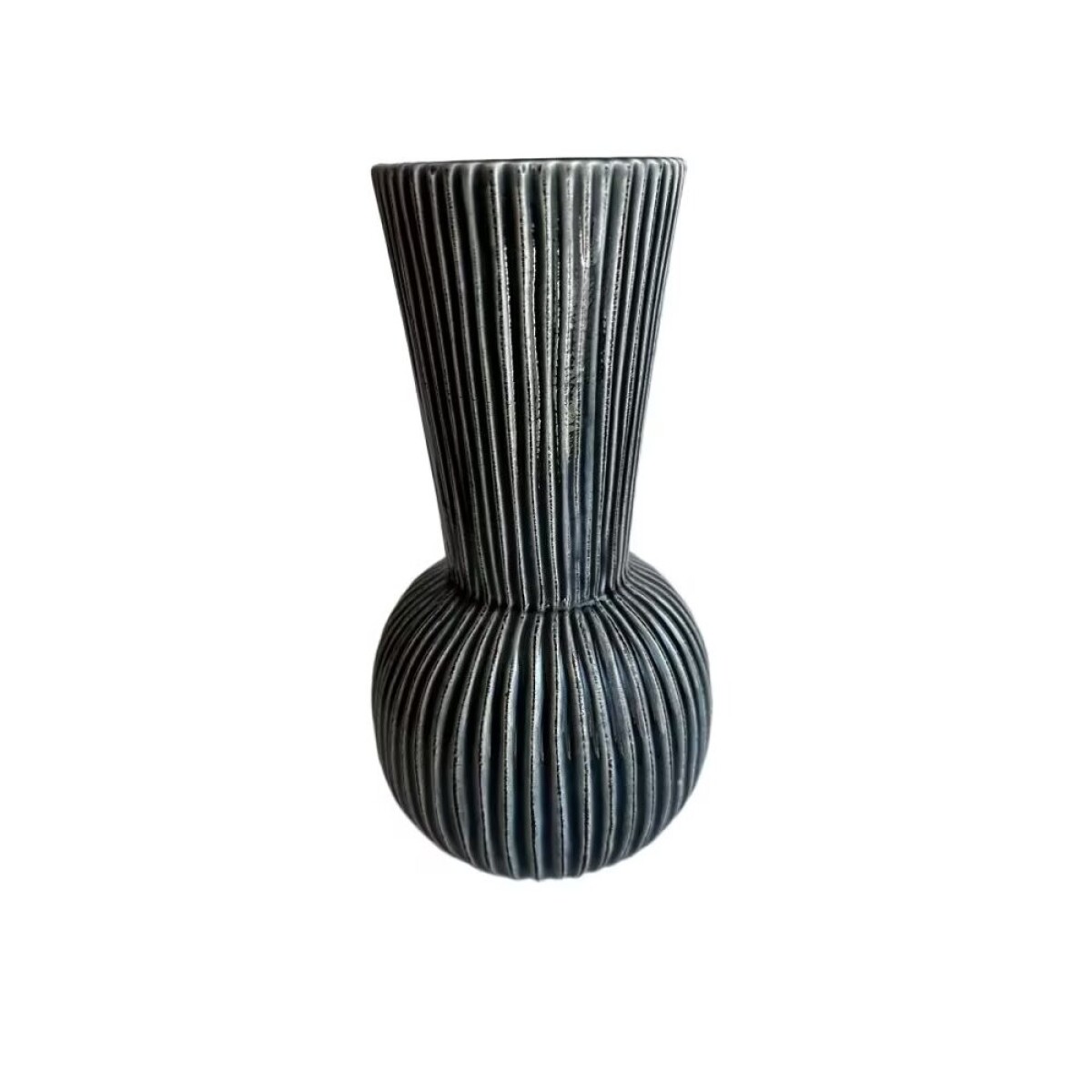 FLORERO LINES 14X14X28CM AZUL 