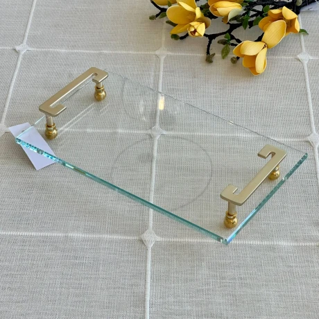 Bandeja Rectangular Decorativa Vidrio Largo 30cm x Ancho 18cm Bandeja Rectangular Decorativa Vidrio Largo 30cm x Ancho 18cm