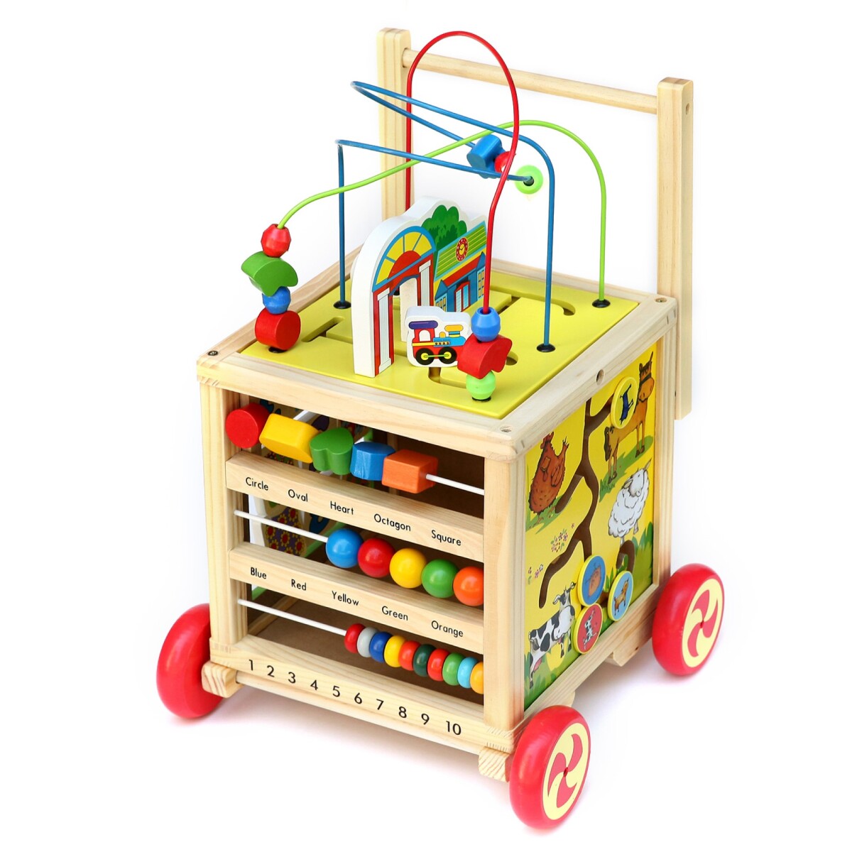 Andador Didáctico de Madera 8 Actividades 