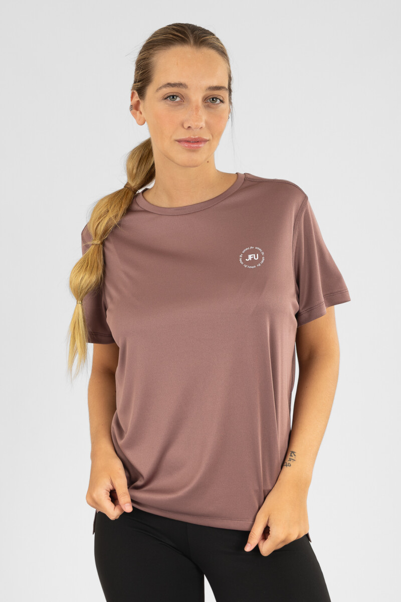 T shirt boxy Rosa antique