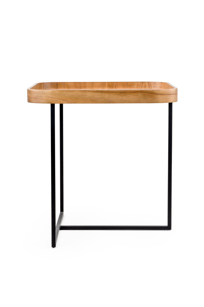 Live MESA LATERAL LIVE ALTA CINAMOMO NATURAL 55X55X58H CM