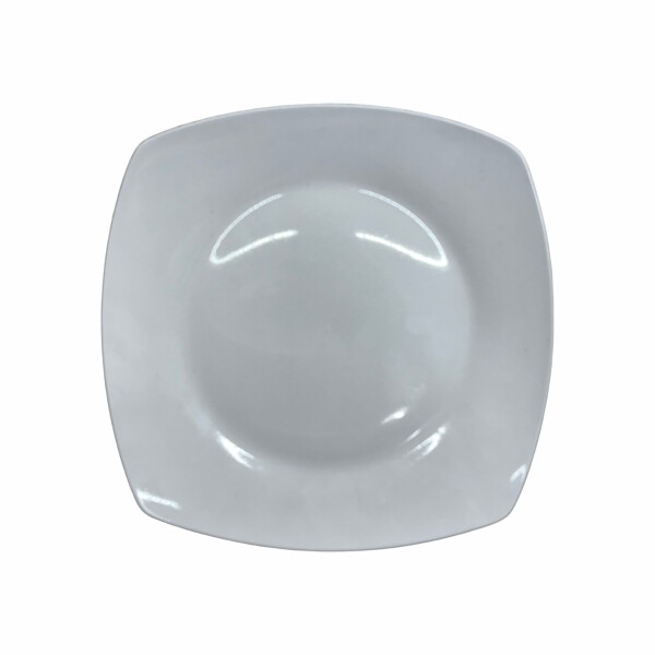 PLATO PLAYO DE PORCELANA CUADRADO • 24cm PLATO PLAYO DE PORCELANA CUADRADO • 24cm