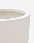 Macetero Aiguablava de cemento blanco Ø 39 cm Macetero Aiguablava de cemento blanco Ø 39 cm