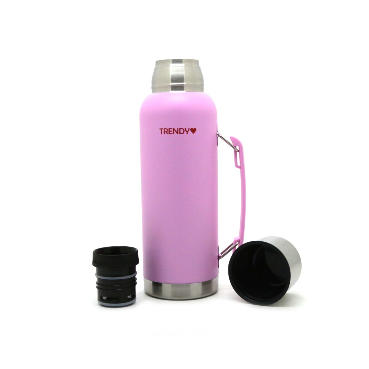 Termo 1000 ML con vaso incluido - Rosa 