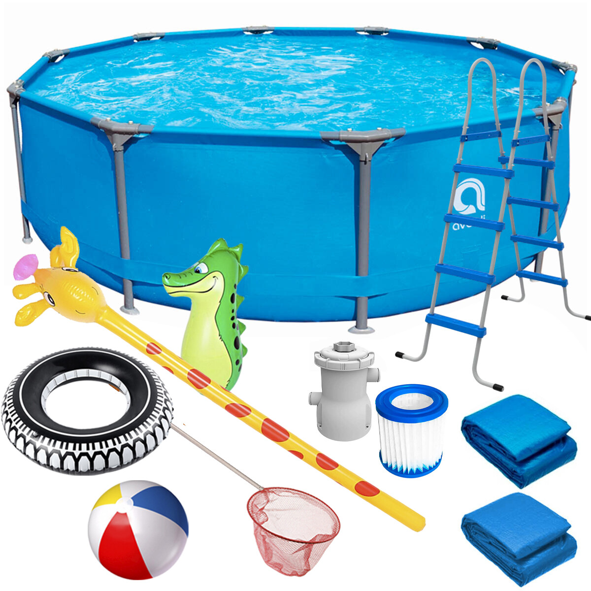 Piscina Avenli Jilong Estructura 15233l 457x122 Bomba 