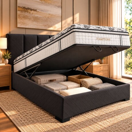 Cama Baul 2 plazas + Colchon HAMPTONS Bronze Cama Baul 2 plazas + Colchon HAMPTONS Bronze