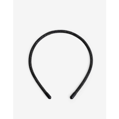 Vincha Con Strass Angosta Negro