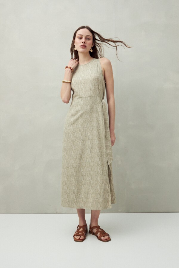 VESTIDO LAGARDE Hueso