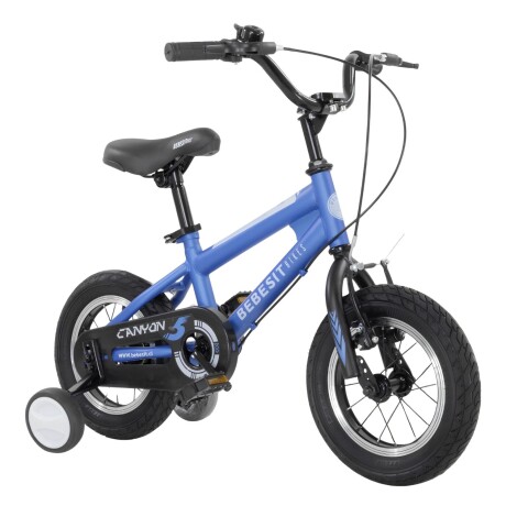 Bicicleta Bebesit Canyon Rodado 12 Con Rueditas Azul