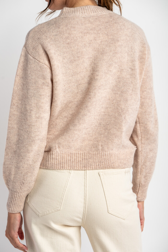 Sweater Flores Rosa