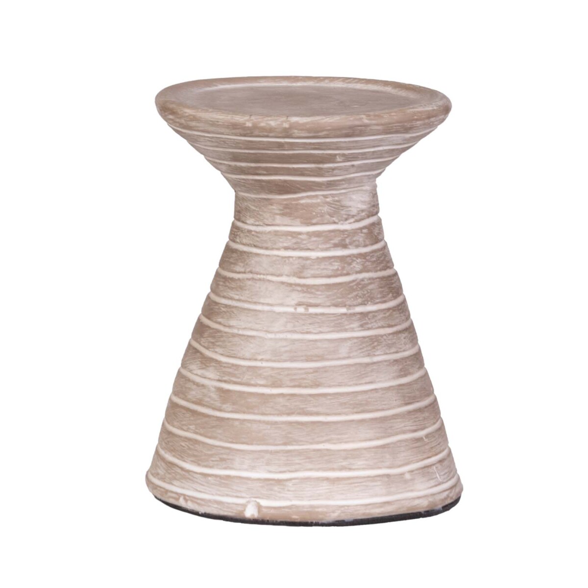 CANDELABRO - CERAMICA NATURAL-BEIGE CREMA 