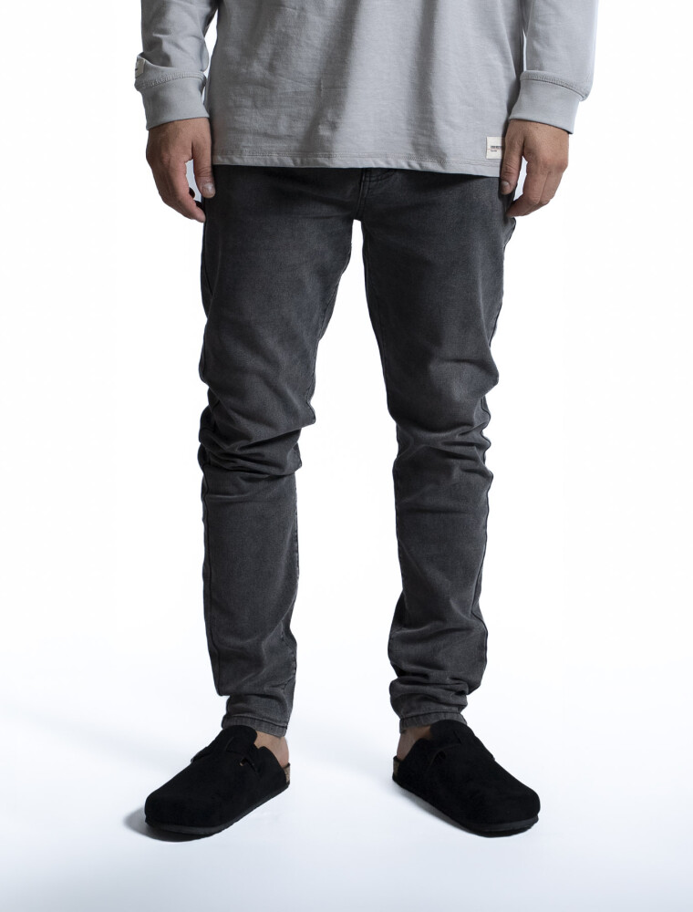 Jean Slim Fit Largo 30 Gris