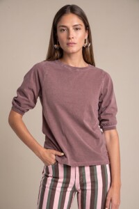 Remera Algodón Manga Globo Vison