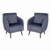 Pack x2 Sillón poltrona 1 cuerpo Lumax Kira nórdico de tela Gris