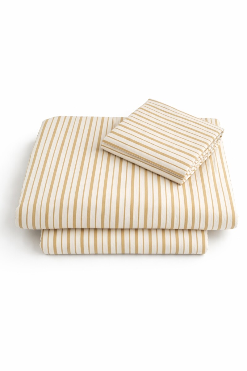 SABANA ESTAMPADA QUEEN - BEIGE 