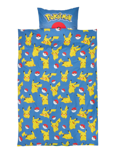 Juego funda nórdica POKEMON 155x220 azul Juego funda nórdica POKEMON 155x220 azul