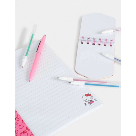 Set De Librería Hello Kitty Kawaii Blanco Crudo