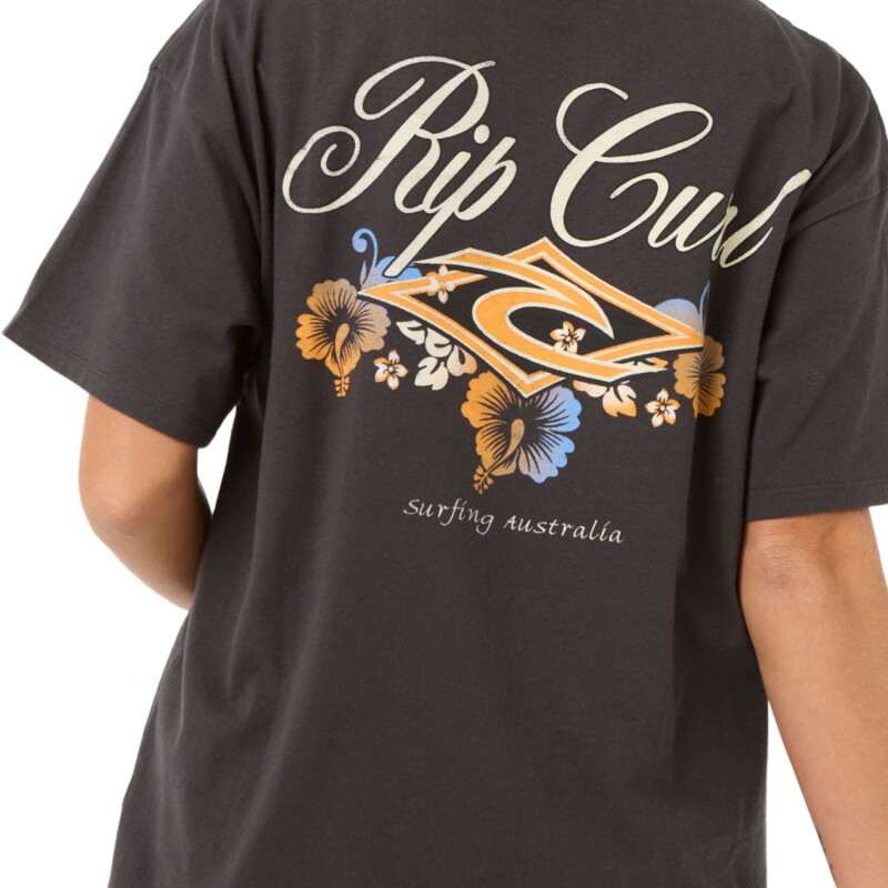 Remera Rip Curl Hibiscus Diamond Heritage - Negro Remera Rip Curl Hibiscus Diamond Heritage - Negro