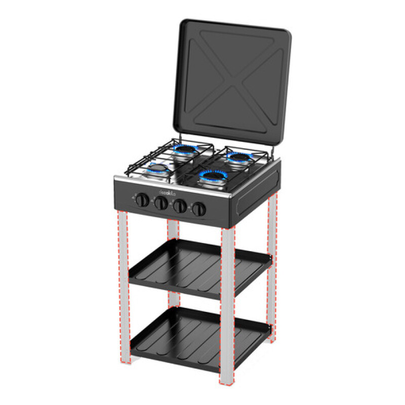 ANAFE A GAS CON BASE 4 HORNALLAS DECAKILA KMGS018B ANAFE A GAS CON BASE 4 HORNALLAS DECAKILA KMGS018B