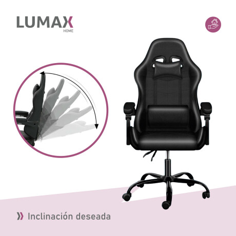 Silla Gamer Lumax Modelo ROM Negro