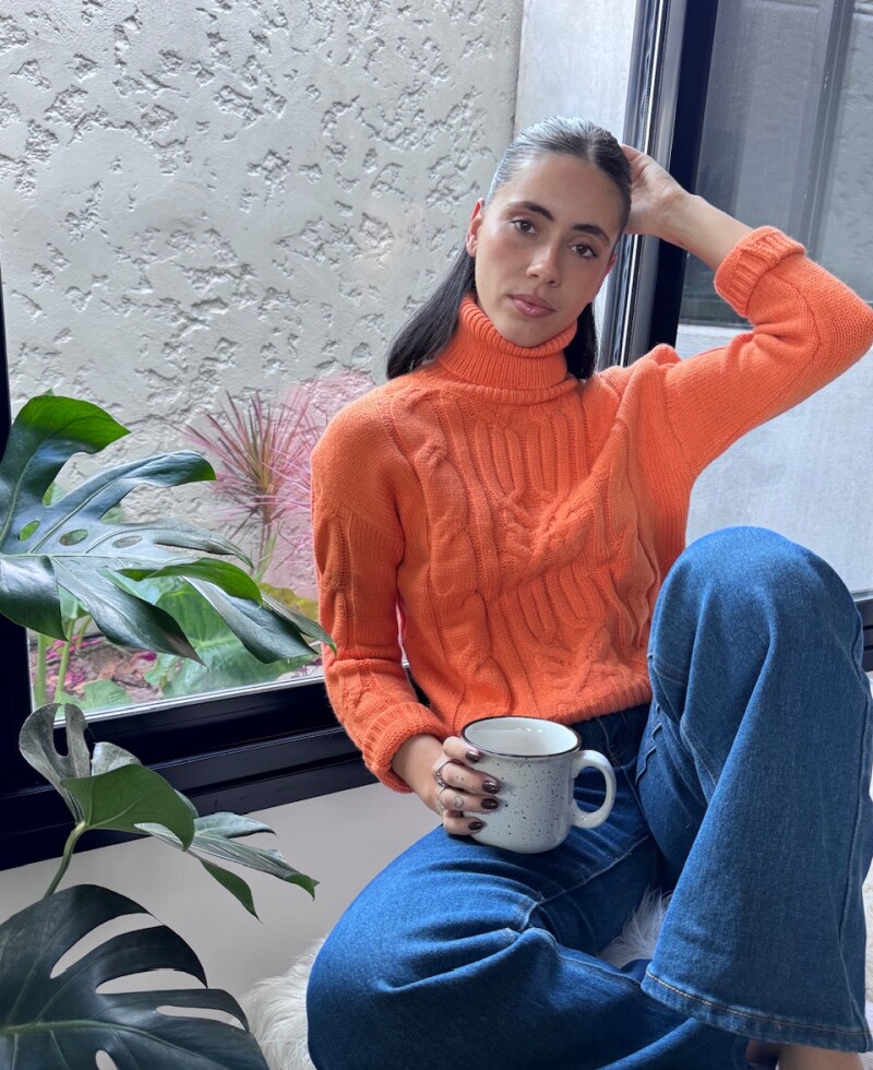 Polera Paz naranja