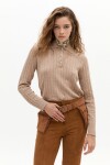 Sweter Polo Peter Cotton Cashmere Beige