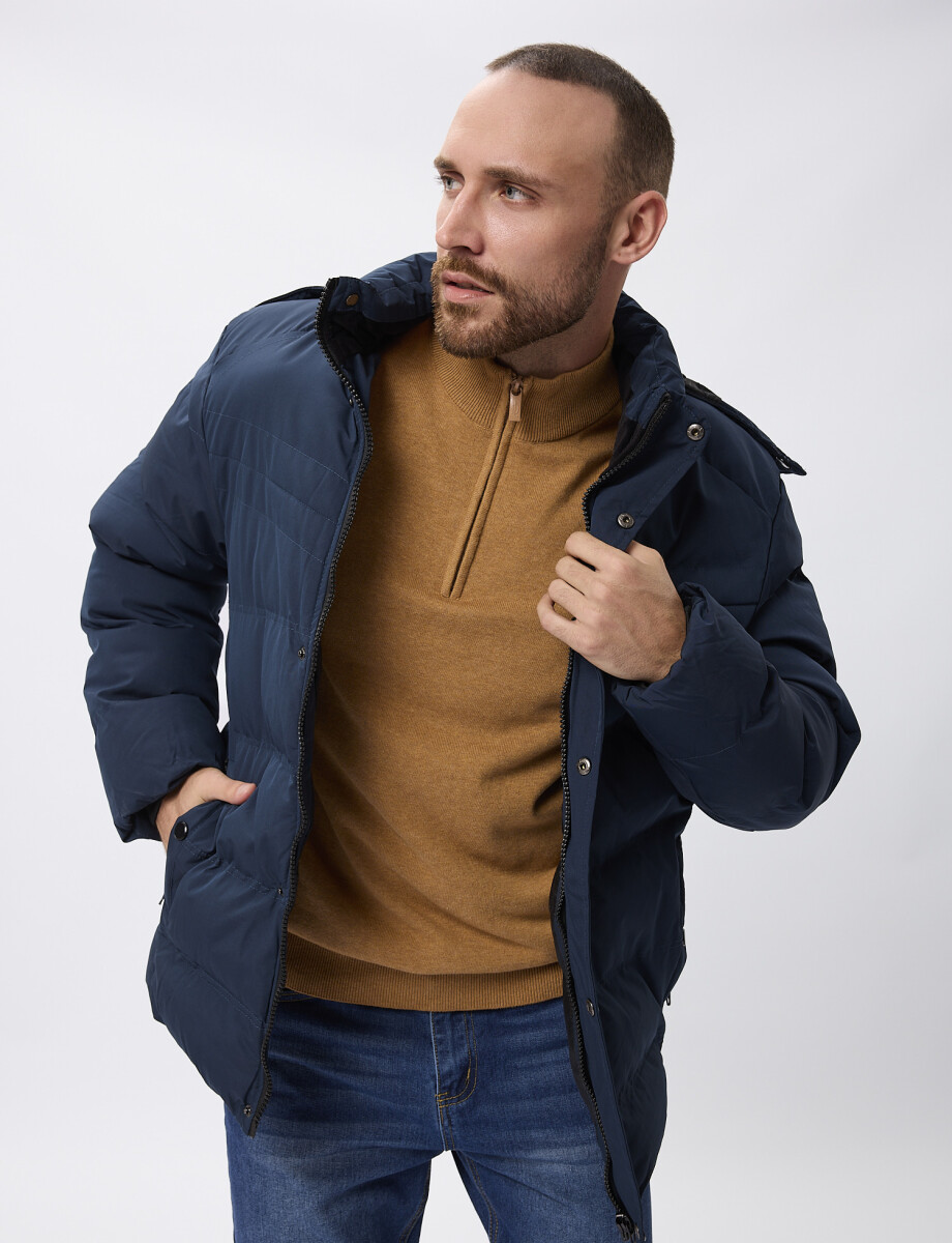 Campera nylon Glacier azul marino