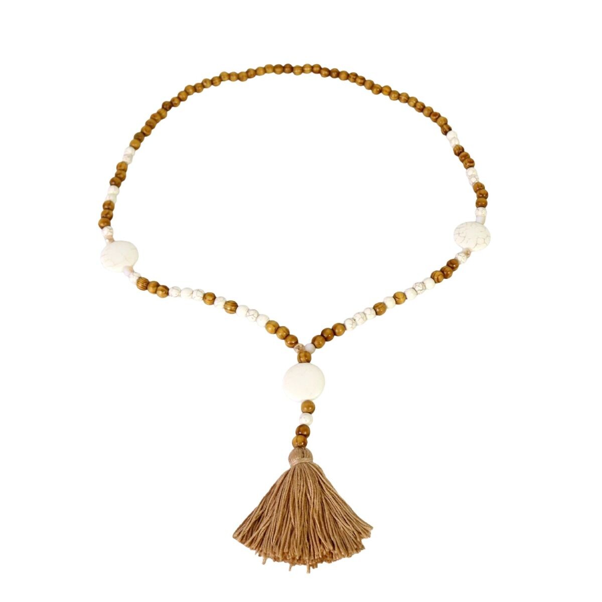 ADORNO CADENA MARRON COMB 12X8X2CM 