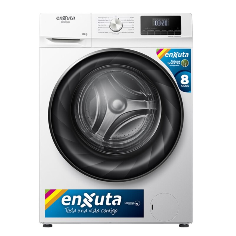 Lavarropa Enxuta 8kg Blanco Inverter Lenx1685 1400rpm Albion Lavarropa Enxuta 8kg Blanco Inverter Lenx1685 1400rpm Albion