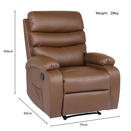 Sillon reclinable 1 cuerpo - Marron Sillon reclinable 1 cuerpo - Marron