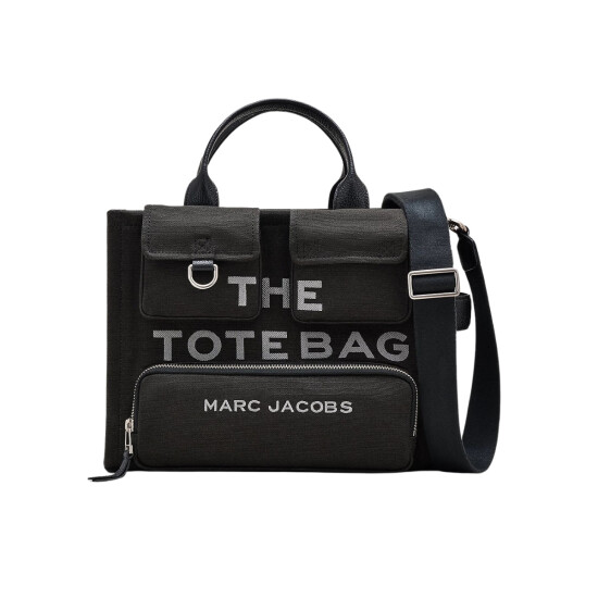 MARC JACOBS - THE CARGO CANVAS MEDIUM TOTE BAG Negro